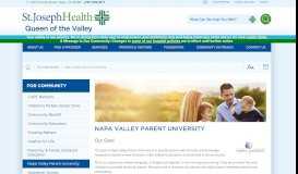 
							         Napa Valley Parent University | Queen of the Valley								  
							    