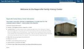 
							         Naperville Family History Center - Google Sites								  
							    