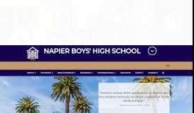
							         Napier Boys High School | Quality Education for Boys Year 9 to Year 13								  
							    