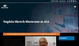 
							         Napkin Sketch Showcase at AIA - Cuhaci & Peterson								  
							    