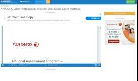 
							         NAPLAN Student Participation Website User Guide South Australia ...								  
							    