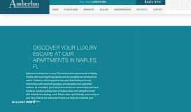 
							         Naples, FL Apartments | Amberton Luxury Townhomes | Residents								  
							    