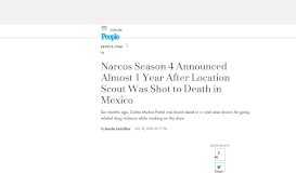 
							         Narcos: Season 4 Announced After Location Scout Dies in Mexico ...								  
							    