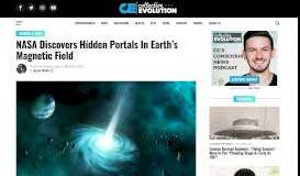 
							         NASA Discovers Hidden Portals In Earth's Magnetic Field – Collective ...								  
							    