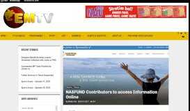 
							         NASFUND Contributors to access Information Online – EMTV Online								  
							    