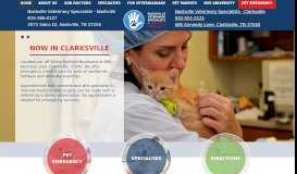 
							         Nashville Veterinary Specialists Home - Nashville Veterinary Specialists								  
							    