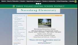 
							         Nassakeag Elementary - Three Village Central School District								  
							    