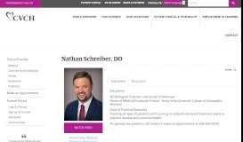 
							         Nathan Schreiber, DO | Columbia Valley Community Health								  
							    