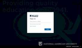 
							         National American University - D2L								  
							    