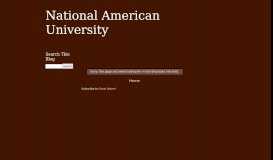
							         National American University: Nau Student Portal Course Login ...								  
							    