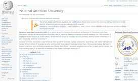 
							         National American University - Wikipedia								  
							    