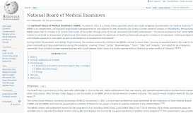 
							         National Board of Medical Examiners - Wikipedia								  
							    