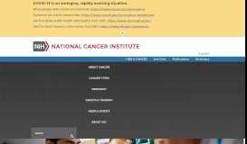 
							         National Cancer Institute: Comprehensive Cancer Information								  
							    