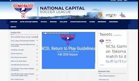 
							         National Capital Soccer League | Home								  
							    