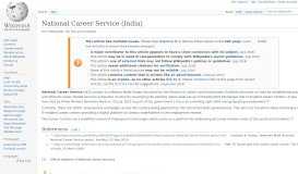 
							         National Career Service (India) - Wikipedia								  
							    