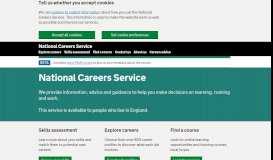 
							         National Careers Service: Careers advice - explore careers ...								  
							    