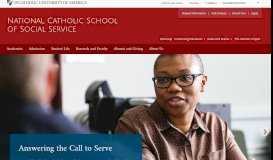 
							         National Catholic School of Social Service - Catholic University ...								  
							    