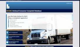 
							         National Consumer Complaint Database: NCCDB								  
							    