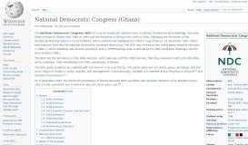 
							         National Democratic Congress (Ghana) - Wikipedia								  
							    