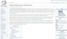 
							         National Education Association - Wikipedia								  
							    