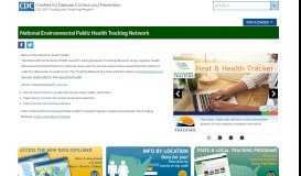 
							         National Environmental Public Health Tracking Network - CDC								  
							    