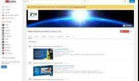 
							         National Environmental Trainers, Inc. - YouTube								  
							    