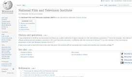 
							         National Film and Television Institute - Wikipedia								  
							    