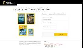 
							         National Geographic - Customer Service								  
							    