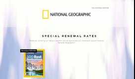 
							         National Geographic Subscription Renewal								  
							    
