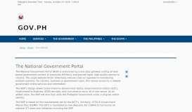 
							         National Government Portal - GOV.PH								  
							    