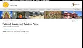 
							         National Government Services Portal | Bhandara, Maharashtra, India								  
							    