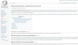 
							         National Health Laboratory Service - Wikipedia								  
							    