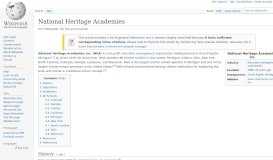 
							         National Heritage Academies - Wikipedia								  
							    