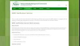 
							         National Identity Management Commission » NIMC Verification Service								  
							    