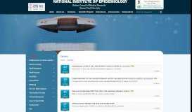 
							         ::NATIONAL INSTITUTE OF EPIDEMIOLOGY::(Indian Council of ...								  
							    