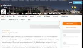 
							         National Institute of Technology - [NIT], Jamshedpur - Admissions ...								  
							    
