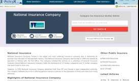 
							         National Insurance Company Limited - Renew National Insurance Plans								  
							    