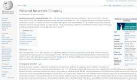 
							         National Insurance Company - Wikipedia								  
							    