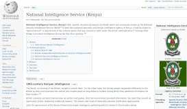 
							         National Intelligence Service (Kenya) - Wikipedia								  
							    