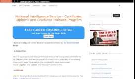 
							         National Intelligence Service Massive Trainees Recruitment by the ...								  
							    
