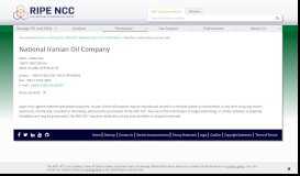 
							         National Iranian Oil Company - RIPE NCC								  
							    
