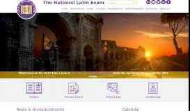 
							         National Latin Exam								  
							    