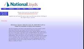 
							         National Lloyds Insurance Company								  
							    