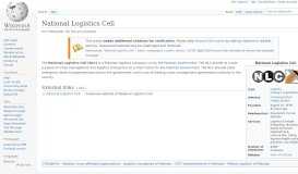 
							         National Logistics Cell - Wikipedia								  
							    