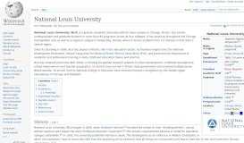 
							         National Louis University - Wikipedia								  
							    