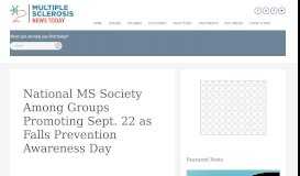 
							         National MS Society Provides Update on Wellness for Multiple ...								  
							    