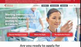 
							         National Nursing Assessment Service: Home								  
							    