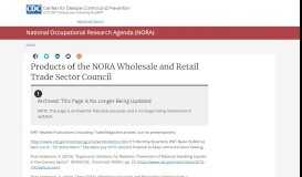 
							         National Occupational Research Agenda (NORA): NORA ... - CDC								  
							    