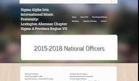 
							         National Officers - Sigma Alpha Iota International Music Fraternity ...								  
							    