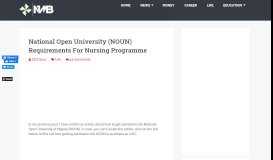 
							         National Open University (NOUN) Requirements For Nursing ...								  
							    